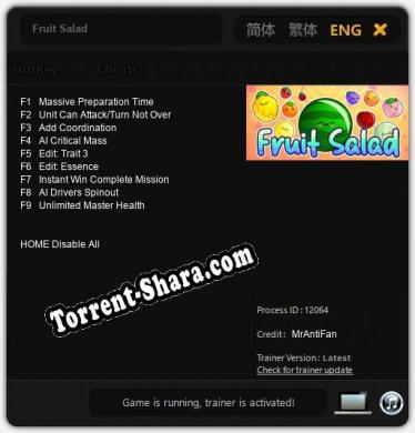 Fruit Salad: Читы, Трейнер +9 [MrAntiFan]