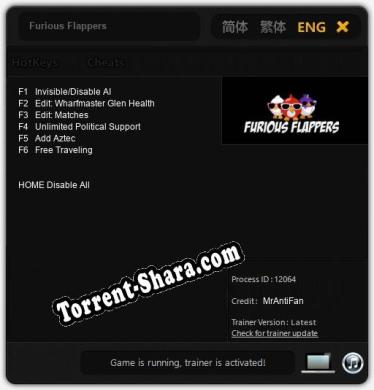 Furious Flappers: Трейнер +6 [v1.3]