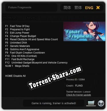 Future Fragments: Читы, Трейнер +13 [FLiNG]