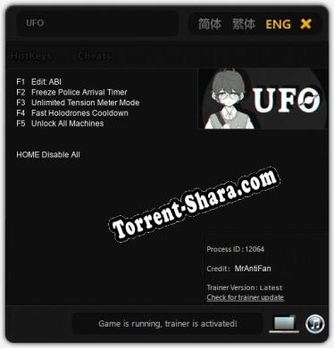 UFO: Трейнер +5 [v1.6]