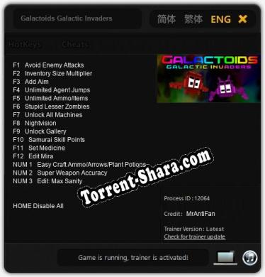 Galactoids Galactic Invaders: Трейнер +15 [v1.7]