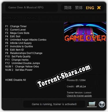Game Over A Musical RPG: Читы, Трейнер +14 [dR.oLLe]