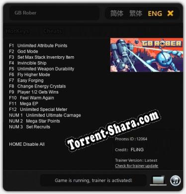 GB Rober: Читы, Трейнер +15 [FLiNG]