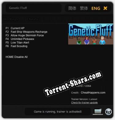 Genetic Fluff: Трейнер +6 [v1.5]