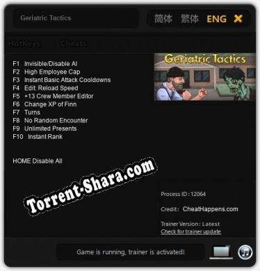 Трейнер для Geriatric Tactics [v1.0.2]