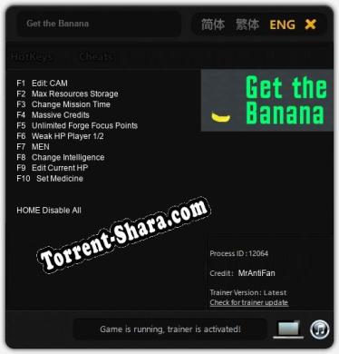 Трейнер для Get the Banana [v1.0.2]