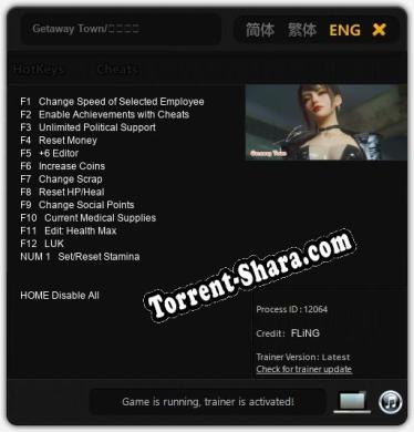 Getaway Town/绝命小镇: Трейнер +13 [v1.1]