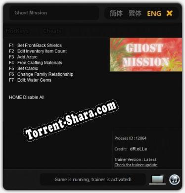 Ghost Mission: Читы, Трейнер +7 [dR.oLLe]
