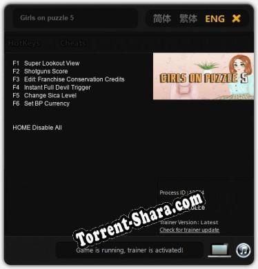 Girls on puzzle 5: ТРЕЙНЕР И ЧИТЫ (V1.0.6)