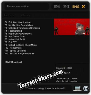 Гитлер моя любовь Любовь и Фашизм: Трейнер +12 [v1.9]
