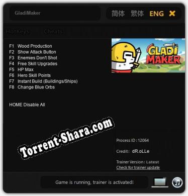 GladiMaker: ТРЕЙНЕР И ЧИТЫ (V1.0.21)