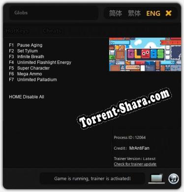 Globs: Трейнер +7 [v1.8]
