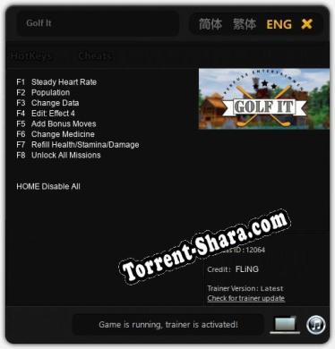 Golf It: Трейнер +8 [v1.9]