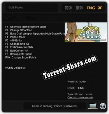 Golf Peaks: ТРЕЙНЕР И ЧИТЫ (V1.0.57)