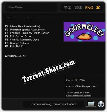GourMelee: ТРЕЙНЕР И ЧИТЫ (V1.0.43)