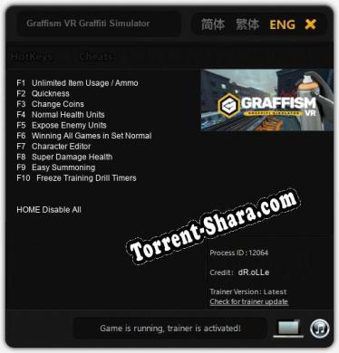 Graffism VR Graffiti Simulator: ТРЕЙНЕР И ЧИТЫ (V1.0.88)