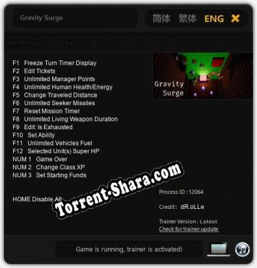 Gravity Surge: Читы, Трейнер +15 [dR.oLLe]