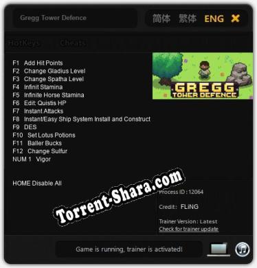 Gregg Tower Defence: Читы, Трейнер +13 [FLiNG]