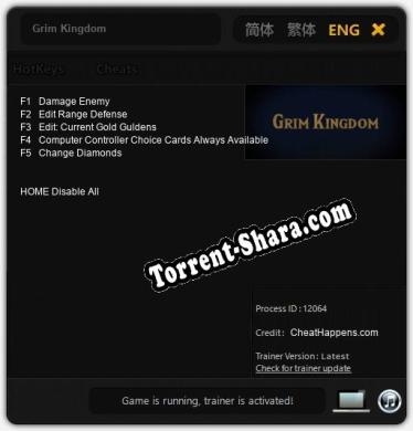 Grim Kingdom: Читы, Трейнер +5 [CheatHappens.com]