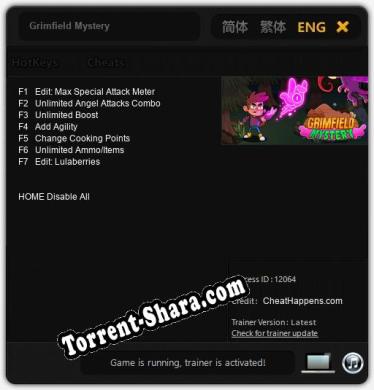 Трейнер для Grimfield Mystery [v1.0.6]