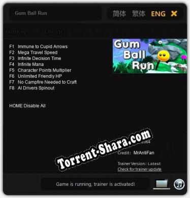Gum Ball Run: Трейнер +8 [v1.3]