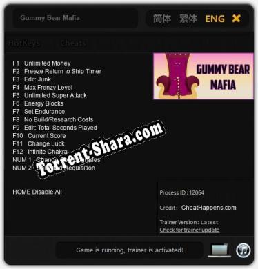 Gummy Bear Mafia: ТРЕЙНЕР И ЧИТЫ (V1.0.87)