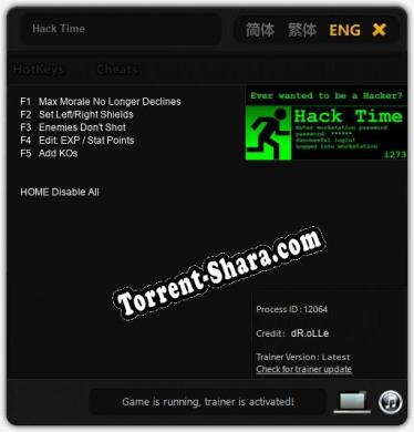 Трейнер для Hack Time [v1.0.6]