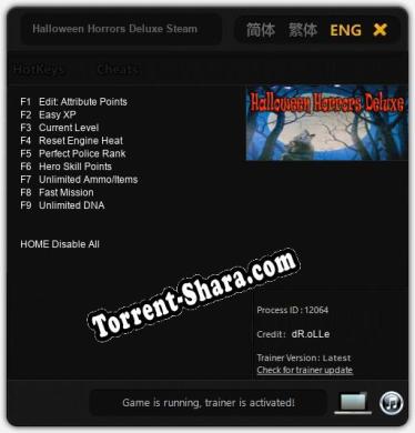 Halloween Horrors Deluxe Steam Edition: Трейнер +9 [v1.8]