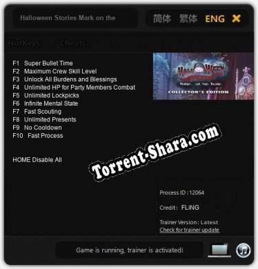 Трейнер для Halloween Stories Mark on the Bone Collectors Edition [v1.0.1]