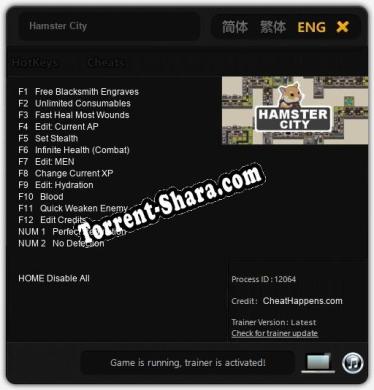 Hamster City: Читы, Трейнер +14 [CheatHappens.com]
