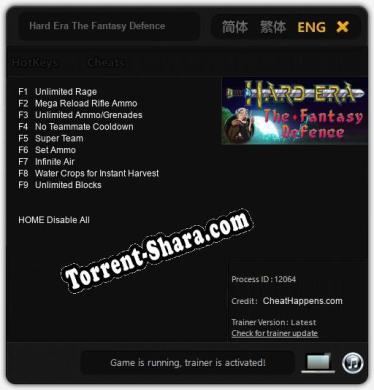Hard Era The Fantasy Defence: Читы, Трейнер +9 [CheatHappens.com]