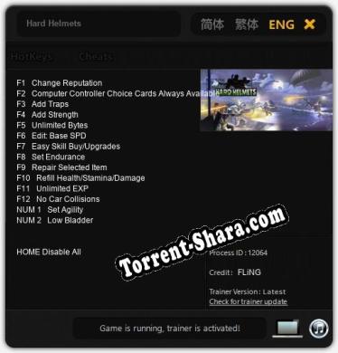 Трейнер для Hard Helmets [v1.0.2]