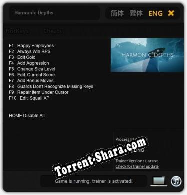 Harmonic Depths: Читы, Трейнер +10 [FLiNG]