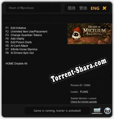 Heart of Mycelium: Читы, Трейнер +8 [FLiNG]