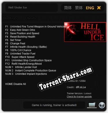 Hell Under Ice: Читы, Трейнер +15 [dR.oLLe]