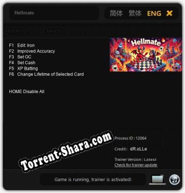 Hellmate: Трейнер +6 [v1.4]