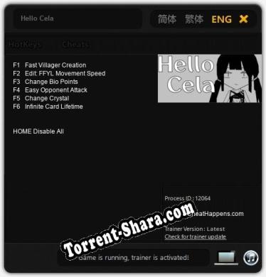 Трейнер для Hello Cela [v1.0.6]