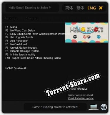 Hello Emoji Drawing to Solve Puzzles: Трейнер +10 [v1.5]