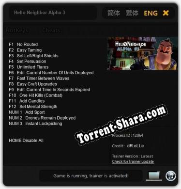 Hello Neighbor Alpha 3: Трейнер +15 [v1.1]