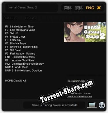 Hentai Casual Swap 2: Трейнер +14 [v1.7]