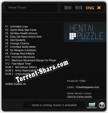 HENTAI PUZZLE: Читы, Трейнер +7 [CheatHappens.com]