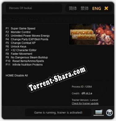 Heroes Of Isekai: Трейнер +11 [v1.2]