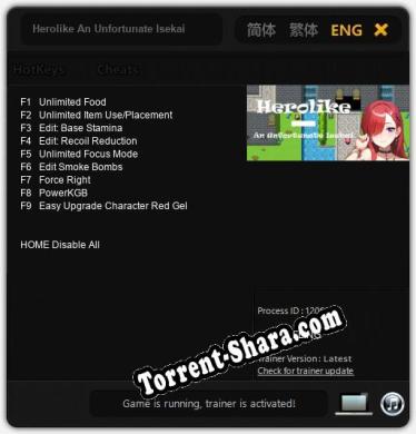 Herolike An Unfortunate Isekai: Читы, Трейнер +9 [FLiNG]