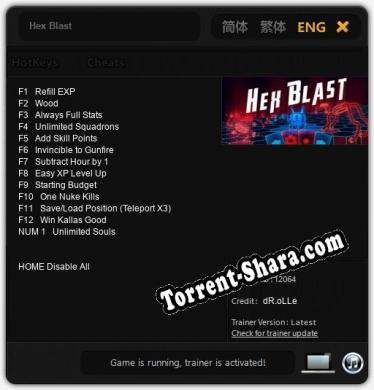 Hex Blast: Читы, Трейнер +13 [dR.oLLe]