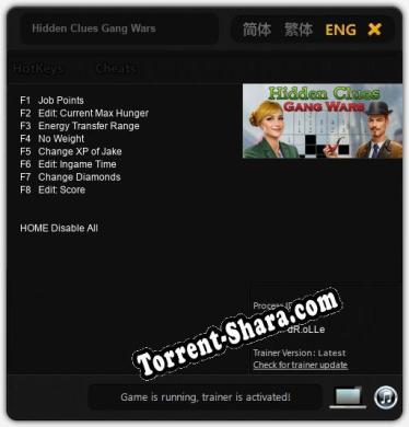Трейнер для Hidden Clues Gang Wars [v1.0.4]