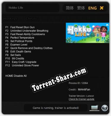 Трейнер для Hokko Life [v1.0.6]
