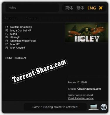 Holey: Трейнер +7 [v1.6]