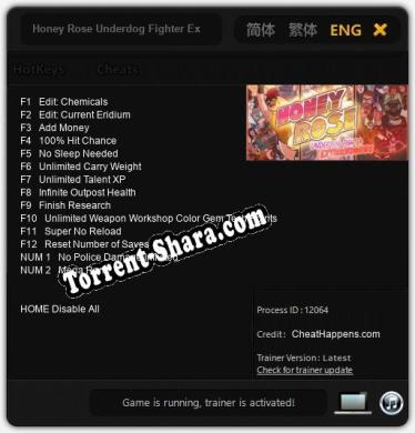 Honey Rose Underdog Fighter Extraordinaire: ТРЕЙНЕР И ЧИТЫ (V1.0.24)