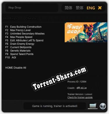 Трейнер для Hop Drop [v1.0.1]