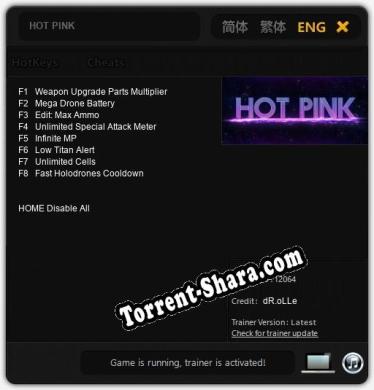 HOT PINK: Читы, Трейнер +8 [dR.oLLe]